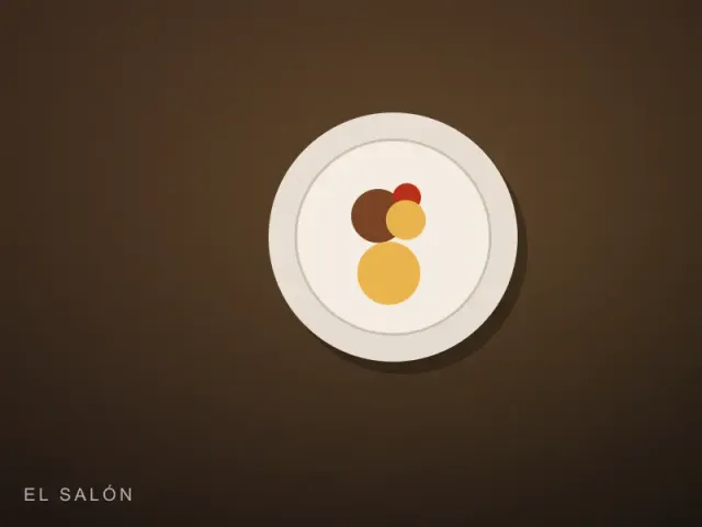 El salón de la parrilla con mesas largas